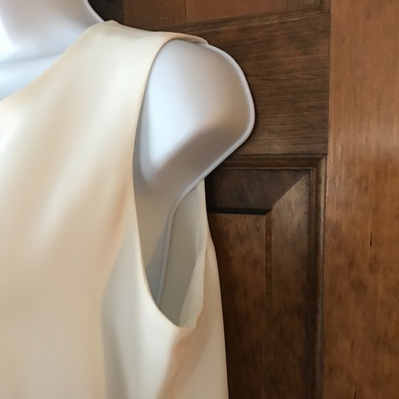 Tommy Hilfiger Ivory Sleeveless Tunic w/Lace Hem Small - Picture 4 of 12